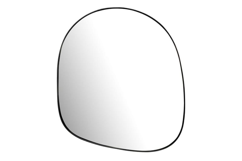 Spejl Wohnling Asymmetrisk metal tyk metalramme oval 60 cm - Boligtilbehør - Spejle - Vægspejl