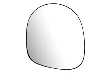 Spejl Wohnling Asymmetrisk metal tyk metalramme oval 60 cm - Boligtilbehør - Spejle - Vægspejl