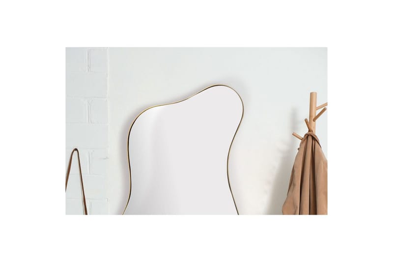 Spejl Wohnling Asymmetrisk metalramme oval 100 cm - Boligtilbehør - Spejle - Vægspejl