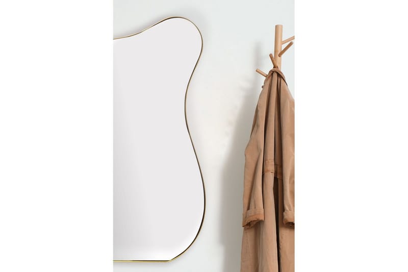Spejl Wohnling Asymmetrisk metalramme oval 100 cm - Boligtilbehør - Spejle - Vægspejl