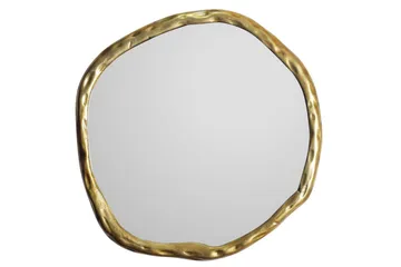 Spejl Wohnling Asymmetrisk metalramme rund 60 cm - Boligtilbehør - Spejle - Vægspejl