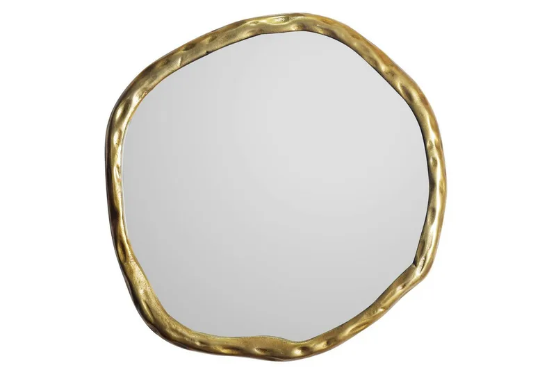Spejl Wohnling Asymmetrisk metalramme rund 60 cm, undefined