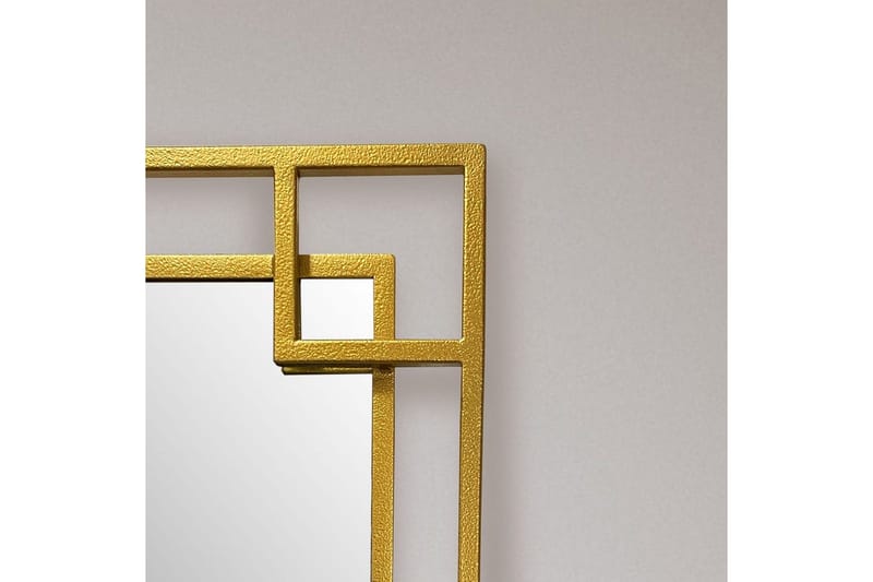 Spejl Wohnling Kvadratisk geometrisk 60 cm metalramme moderne - Boligtilbehør - Spejle - Vægspejl