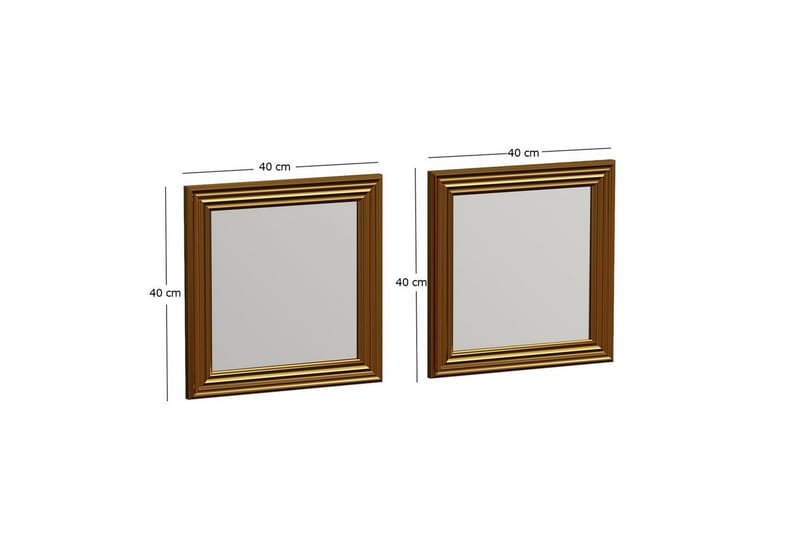 Spejlsæt (2 stykker) Dorougradwyn Rany - Rany - Boligtilbehør - Spejle - Vægspejl