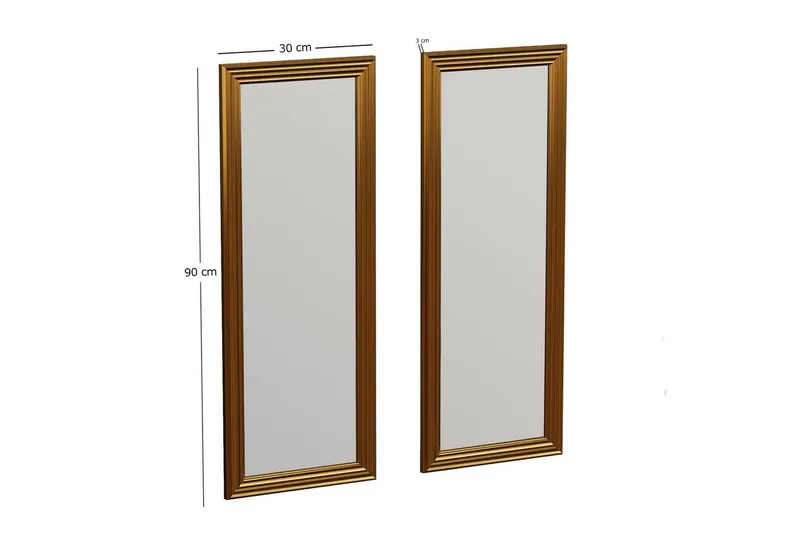 Spejlsæt (2 stykker) Miyoshi Rany - Rany - Boligtilbehør - Spejle - Vægspejl