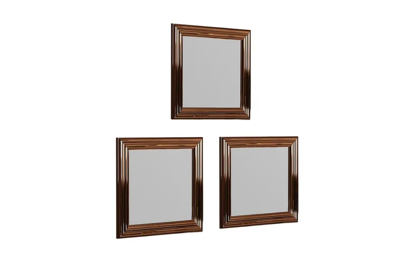 Spejlsæt (3 stykker) Gausberto Bronze - Bronze - Boligtilbehør - Spejle - Vægspejl