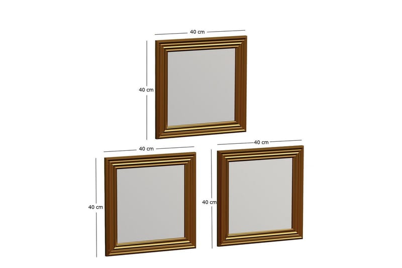 Spejlsæt (3 stykker) Gausberto Rany - Rany - Boligtilbehør - Spejle - Vægspejl