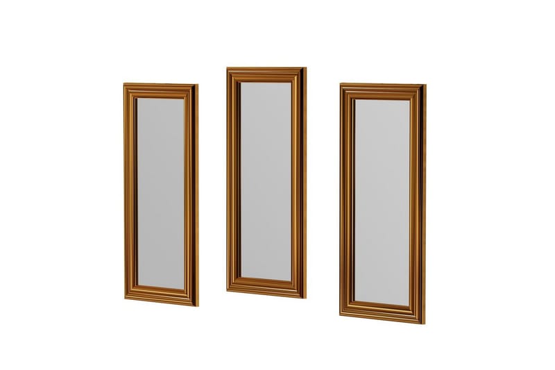 Spejlsæt (3 stykker) Sudavia Bronze - Bronze - Boligtilbehør - Spejle - Vægspejl
