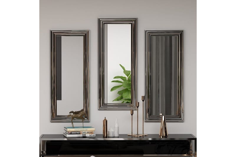 Spejlsæt (3 stykker) Sudavia Sølv - Sølv - Boligtilbehør - Spejle - Vægspejl