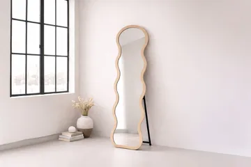 Stort spejl Venture Home Loui Beige - beige - Boligtilbehør - Spejle - Helkropsspejl