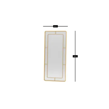 Sylron Gulvspejl 80 x 180 cm - Guld - Boligtilbehør - Spejle - Helkropsspejl