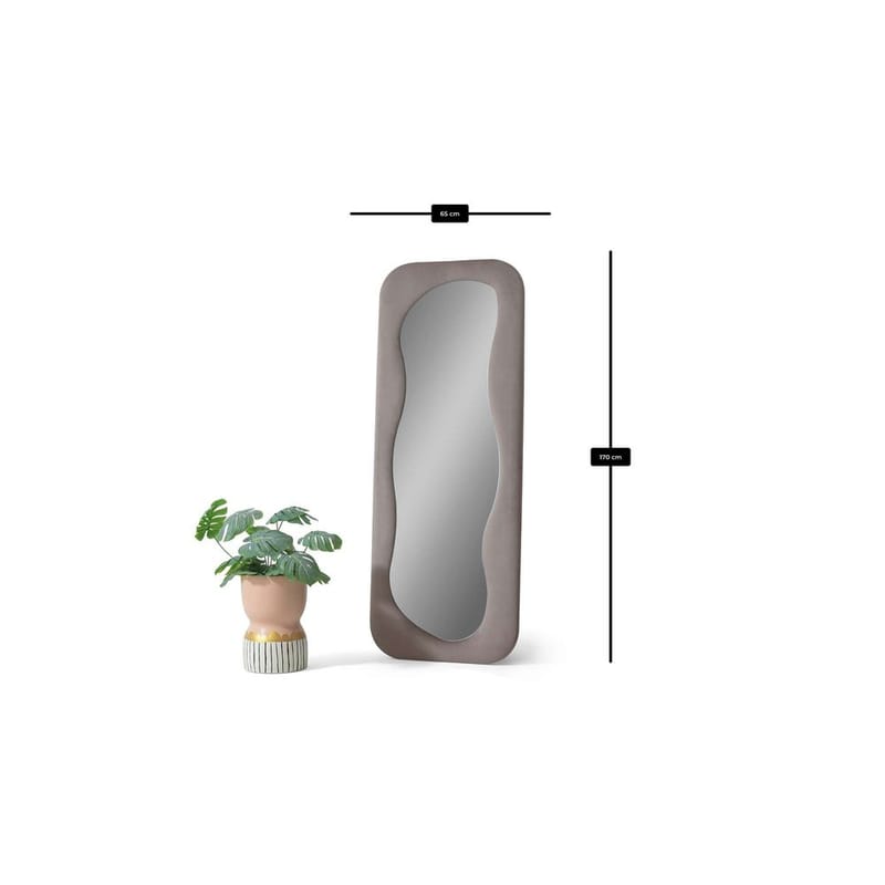Taharoa Gulvspejl 65 x 170 cm - Taupe - Boligtilbehør - Spejle - Helkropsspejl