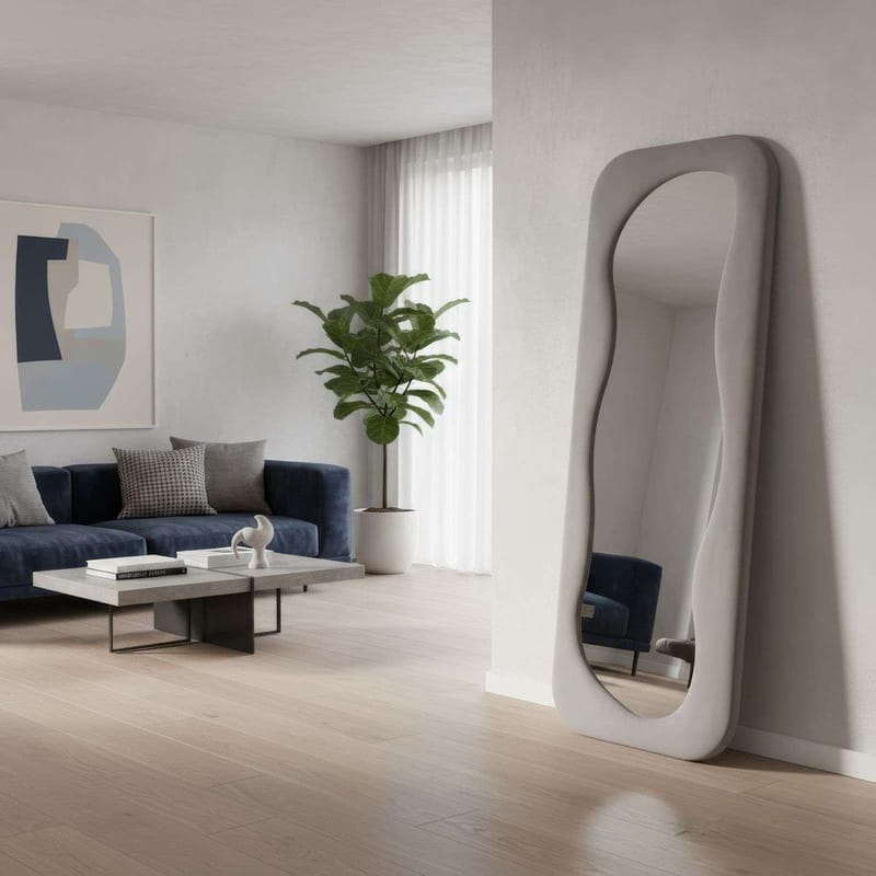 Taharoa Gulvspejl 65 x 170 cm - Taupe - Boligtilbehør - Spejle - Helkropsspejl