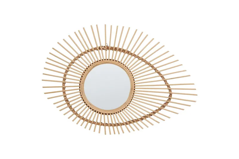 Väggspegel Beliani Bario Nature||Beige, undefined