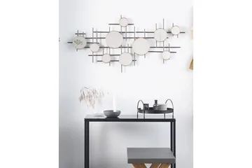 Väggspegel Beliani Ibos Black||Copper||Brass - Boligtilbehør - Spejle - Vægspejl