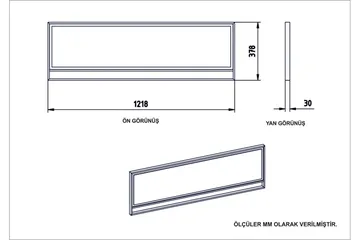Abla Spejl 122 cm - Guld|Sort - Boligtilbehør - Spejle - Vægspejl