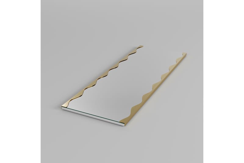 Akol Spejl 50 cm Rektangulær - Guld - Boligtilbehør - Spejle - Vægspejl