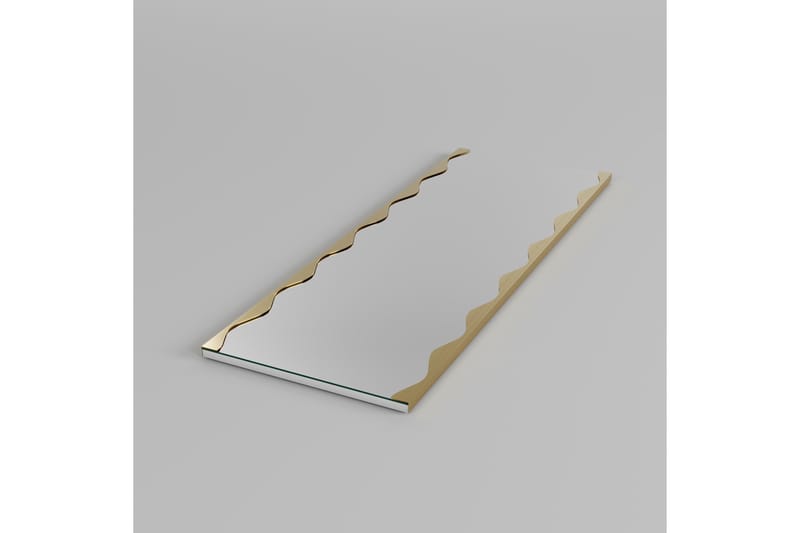 Akol Spejl 50 cm Rektangulær - Guld - Boligtilbehør - Spejle - Vægspejl