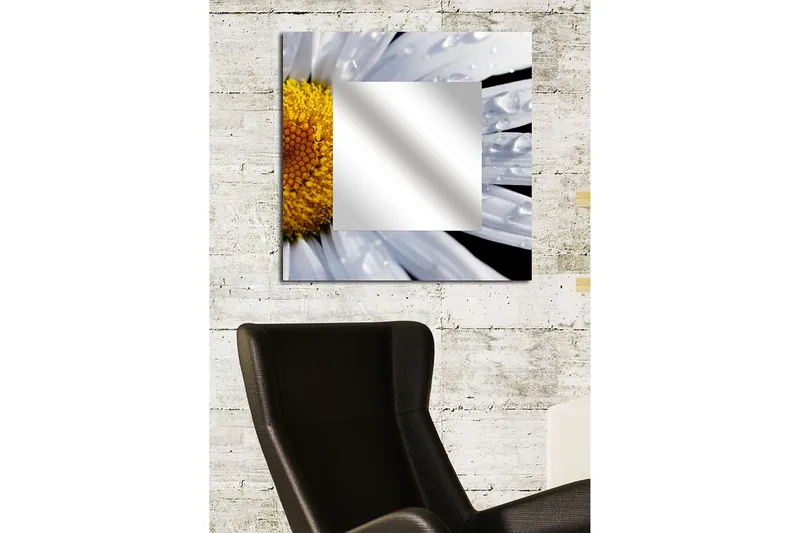 Armavir Dekorationsspejl 50x50 cm Blomster, Plexiglas / flerfarvet