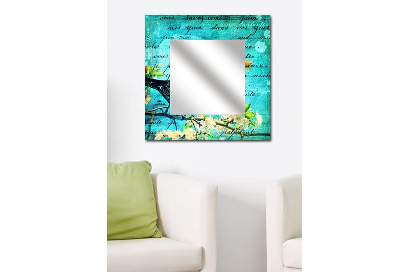 Armavir Dekorativt spejl 50x50 cm Abstrakt - Plexiglas / flerfarvet - Vægspejl - Entréspejl