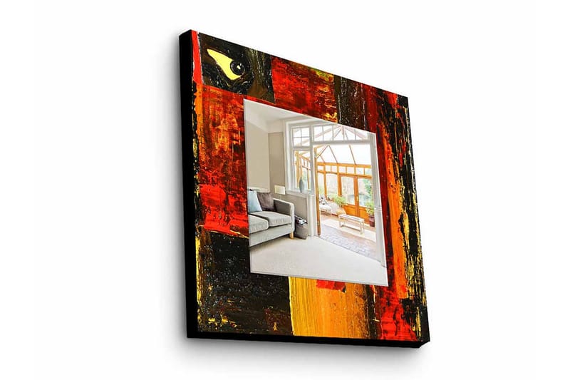 Armavir Dekorativt spejl 50x50 cm Abstrakt - Plexiglas / flerfarvet - Boligtilbehør - Spejle - Vægspejl