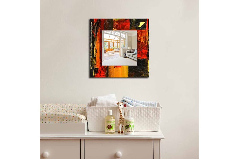 Armavir Dekorativt spejl 50x50 cm Abstrakt, Plexiglas / flerfarvet