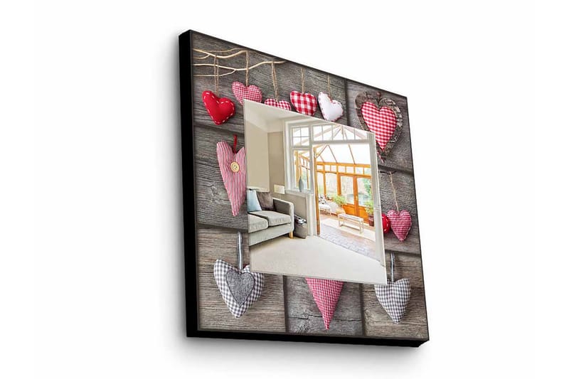 Armavir Dekorativt spejl 50x50 cm Love - Plexiglas / flerfarvet - Boligtilbehør - Spejle - Vægspejl