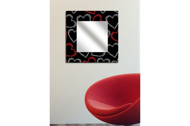 Armavir Dekorativt spejl 50x50 cm Love - Plexiglas / flerfarvet - Boligtilbehør - Spejle - Vægspejl