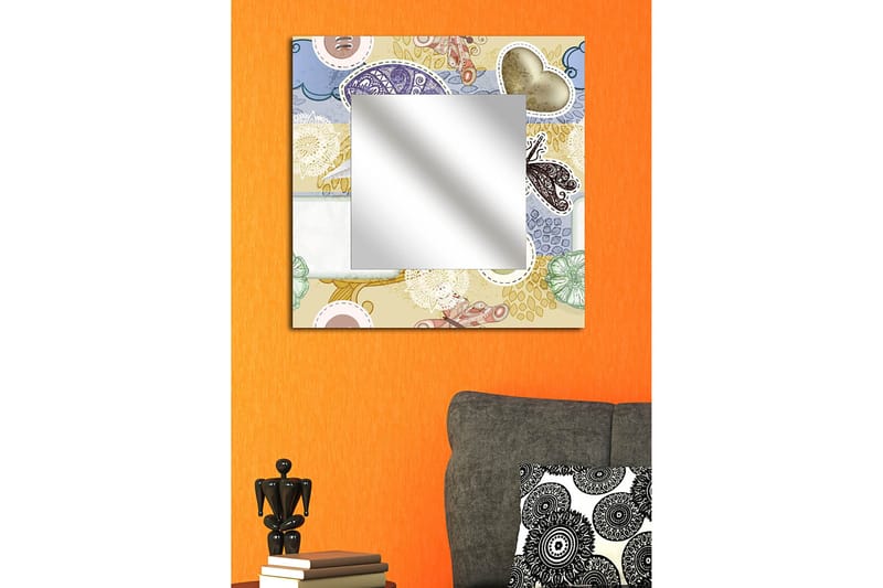 Armavir Dekorativt spejl 50x50 cm Love, Plexiglas / flerfarvet