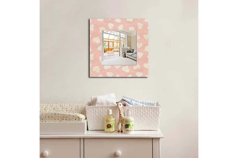 Armavir Dekorativt spejl 50x50 cm Love, Plexiglas / flerfarvet