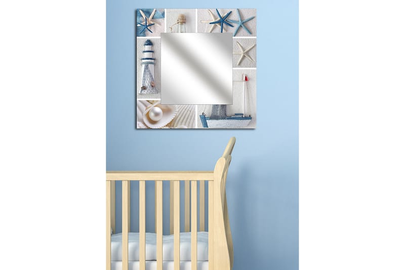 Armavir Dekorativt spejl 50x50 cm Marina - Plexiglas / flerfarvet - Vægspejl - Entréspejl