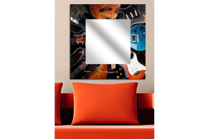 Armavir Dekorativt spejl 50x50 cm Musik - Plexiglas / flerfarvet - Vægspejl - Entréspejl