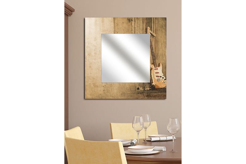 Armavir Dekorativt spejl 50x50 cm Musik, Plexiglas / flerfarvet