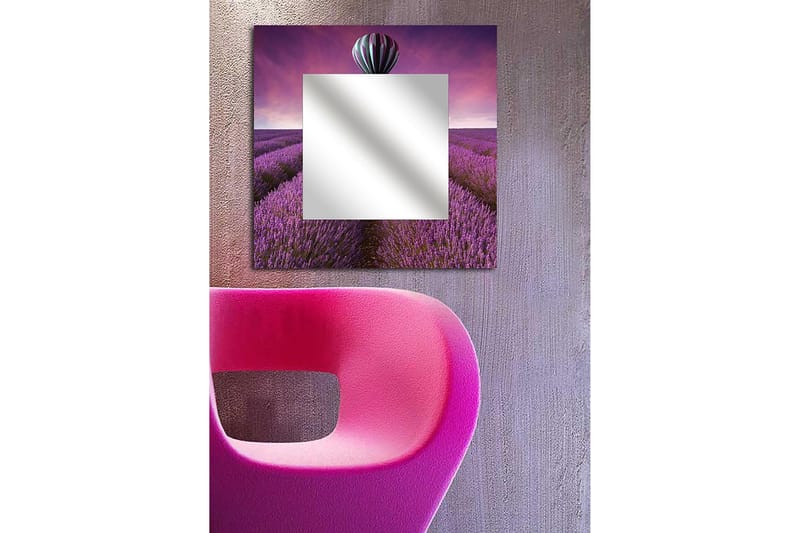 Armavir Dekorativt spejl 50x50 cm Natur - Plexiglas / flerfarvet - Boligtilbehør - Spejle - Vægspejl
