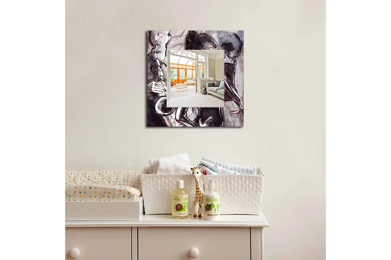 Armavir Dekorativt spejl 50x50 cm Young, Plexiglas / flerfarvet