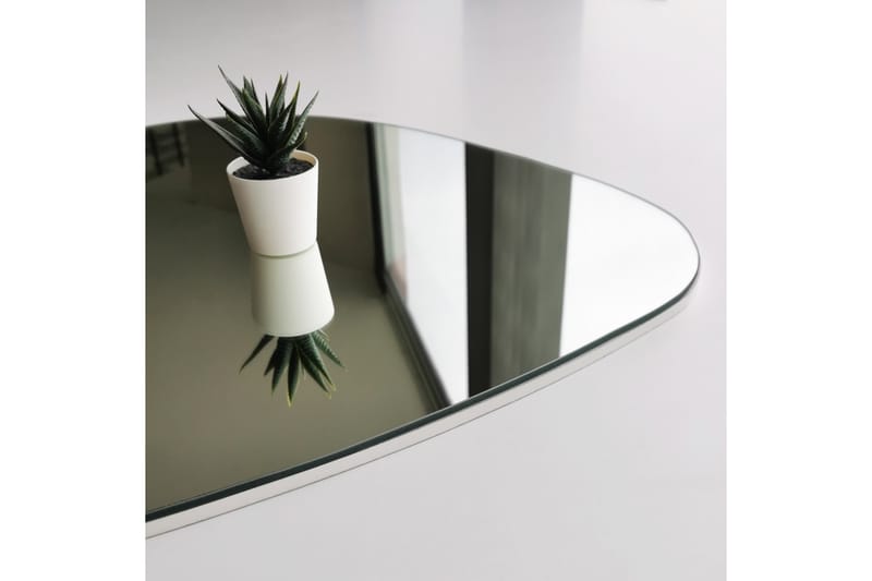 Asymmetrisk Spejl Sort - Vægspejl - Entréspejl