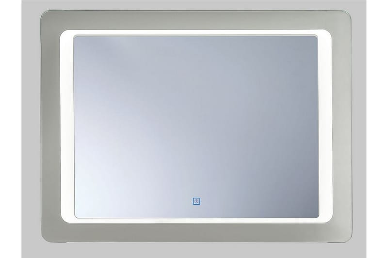 Attancourt Spejl med LED-Belysning - Sølv - Vægspejl - Entréspejl