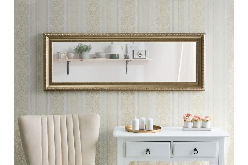 Aurillac spejl 51 cm - Guld - Vægspejl - Helkropsspejl - Entréspejl