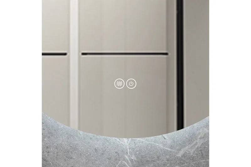 Badeværelsesspejl Rund 40 cm med LED-belysning og anti-dug - Lyfco - Boligtilbehør - Spejle - Vægspejl