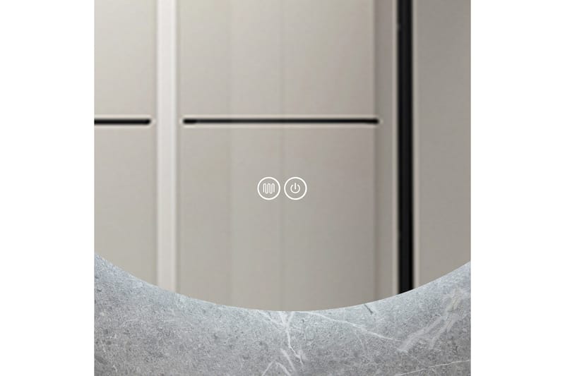 Badeværelsesspejl Rund 60 cm med LED-belysning og anti-dug - Lyfco - Boligtilbehør - Spejle - Vægspejl