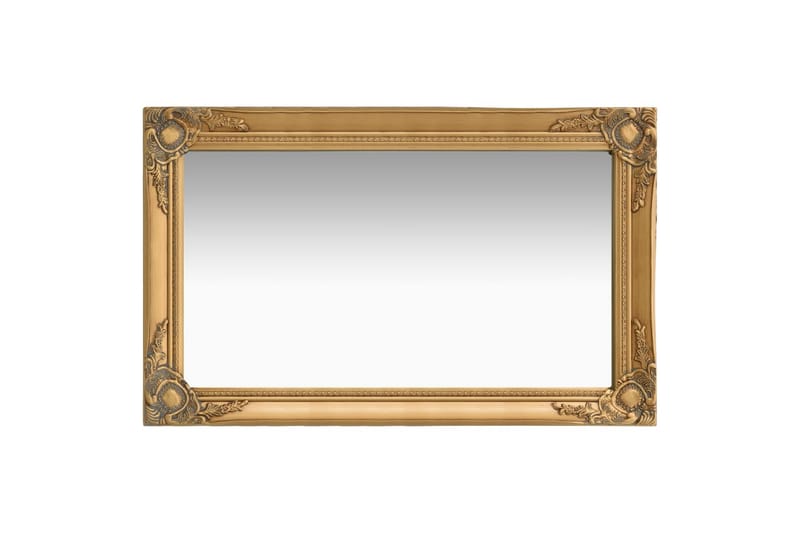 Vægspejl Barokstil 50X80 cm Guldfarvet - Vægspejl - Entréspejl
