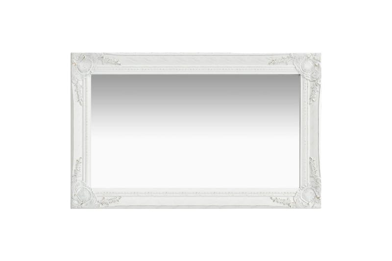 Vægspejl Barokstil 50X80 cm Hvid - Vægspejl - Entréspejl