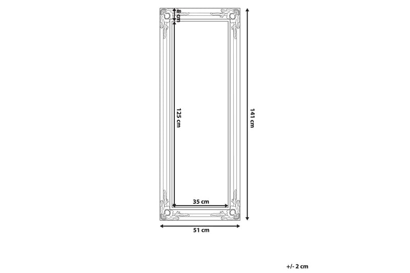 Bellac spejl 51 cm - Sølv - Boligtilbehør - Spejle - Vægspejl