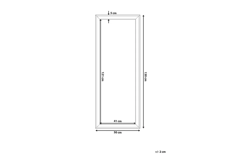Benon spejl 50 cm - Hvid - Boligtilbehør - Spejle - Vægspejl