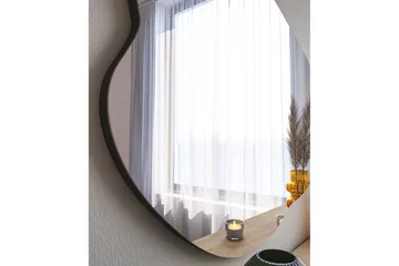 Besso Spejl 60 cm Asymmetrisk - Sort - Boligtilbehør - Spejle - Vægspejl
