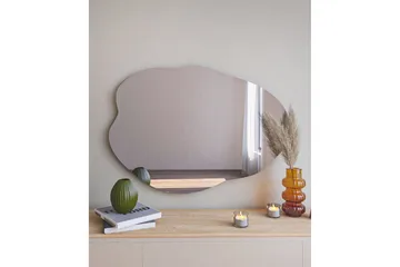 Besso Spejl 60 cm Asymmetrisk - Sort - Boligtilbehør - Spejle - Vægspejl