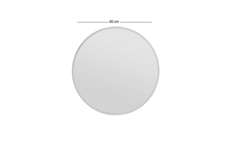 Buhem Spejl 60 cm Rund - Hvid - Boligtilbehør - Spejle - Vægspejl