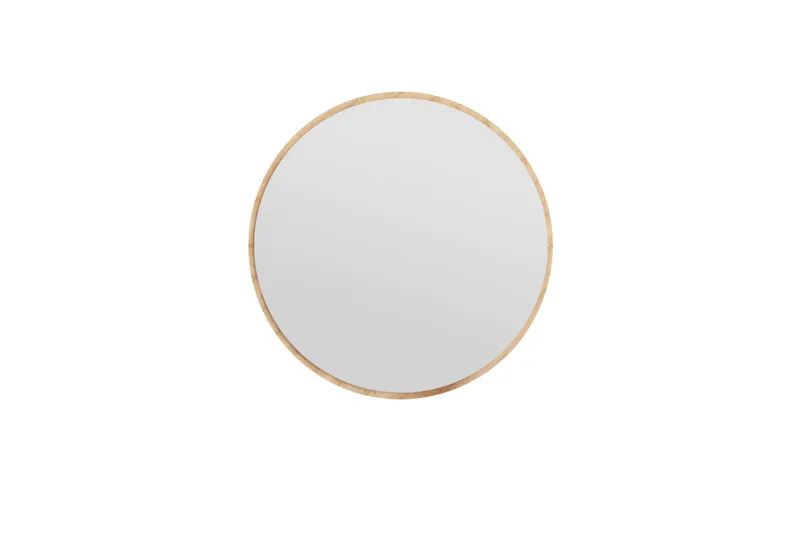 Buhem Spejl 60 cm Rund - Træ/Natur - Boligtilbehør - Spejle - Vægspejl