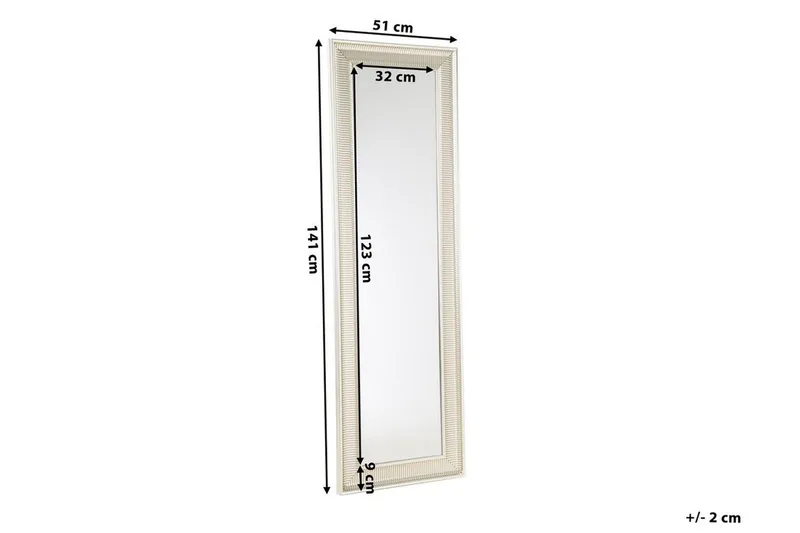 Cassis spejl 50 cm - Sølv - Boligtilbehør - Spejle - Vægspejl