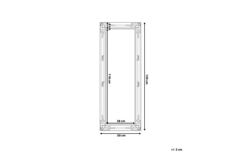 Chanady spejl 50x130 cm - Sort - Boligtilbehør - Spejle - Vægspejl